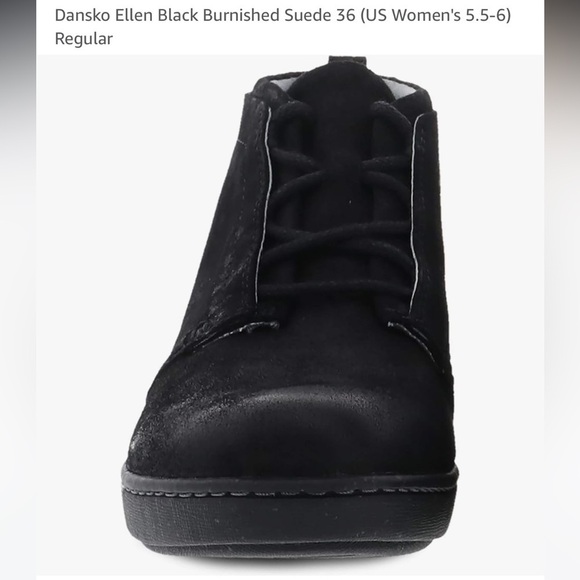 Dansko Woman's Black Suede Ellen Burnished Ankle Boots Sz 8.5 - 9 - Picture 1 of 13
